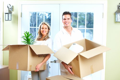 Organised storage space for furniture, boxes, and business items