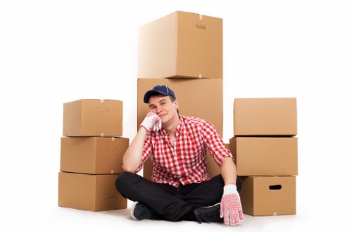 Local commercial movers managing access and parking during an Edgware move